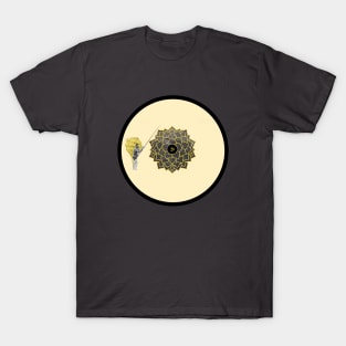 black flower T-Shirt